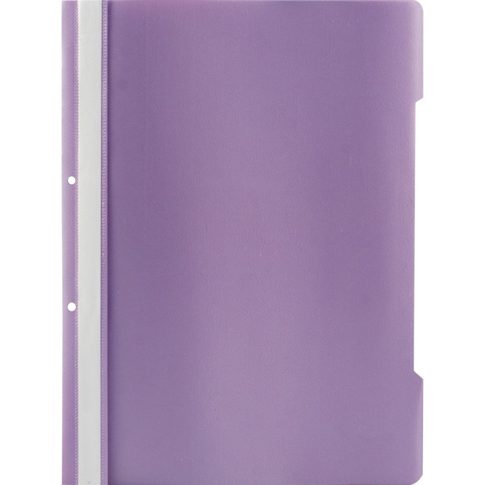 Dosar, lila, cu sina si 2 perforatii, A4, plastic