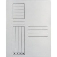 Set 10 bucati Dosar Standard A4, cu sina, alb, carton