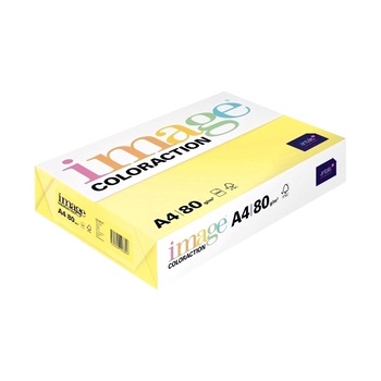 Hartie color A4, Coloraction, galben pal, 500 coli/top, 80 g Hartie color A4, Coloraction, galben pal, 500 coli/top, 80 g