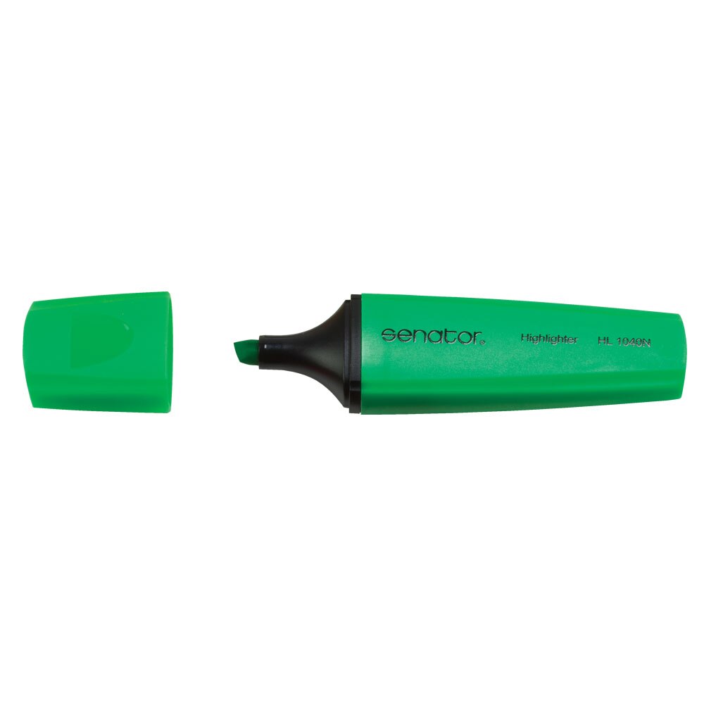 Textmarker Senator seria 1000, cerneala flourescenta, linie scriere 1-5mm. Verde