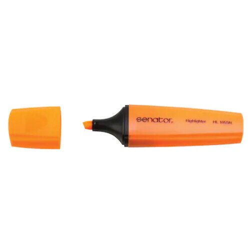 Textmarker Senator seria 1000, cerneala flourescenta, linie scriere 1-5mm. Orange