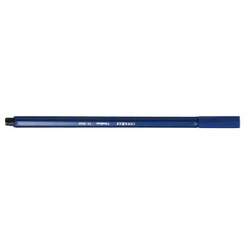 Fineliner Senator seria 1000, corp clasic, hexagonal, in culoarea scierii, grosime varf 0.4mm. Albastru