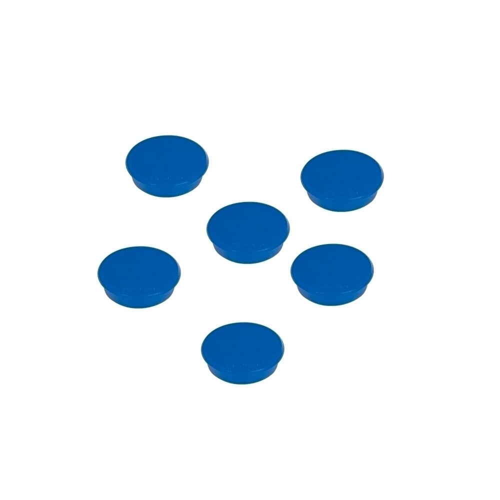 Set 10 bucati Magneti pentru tabla, A-series, albastru, 24 mm