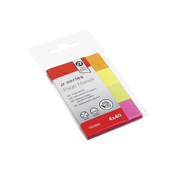 Index autoadeziv, A-Series, 4 culori x 40 file, hartie, 20 x 50 mm Index autoadeziv, A-Series, 4 culori x 40 file, hartie, 20 x 50 mm
