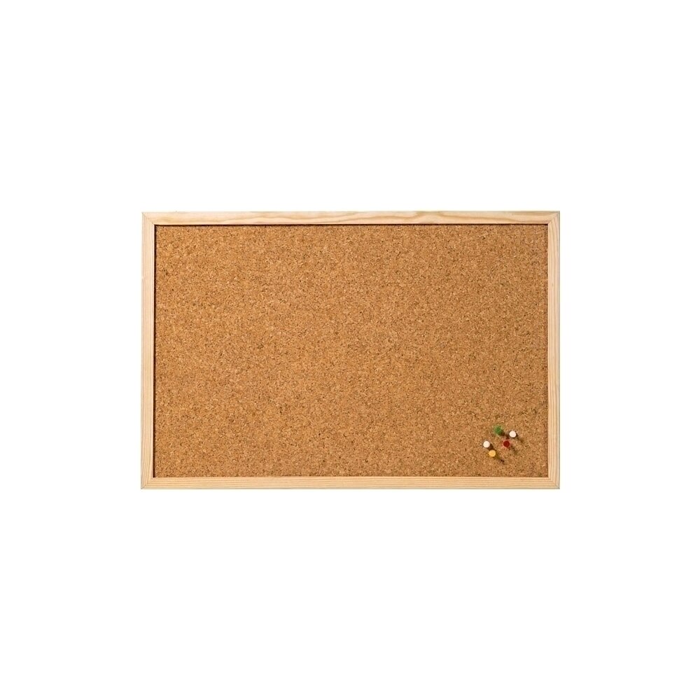 Tabla din pluta, A-series, rama lemn, maro, 40 x 60 cm