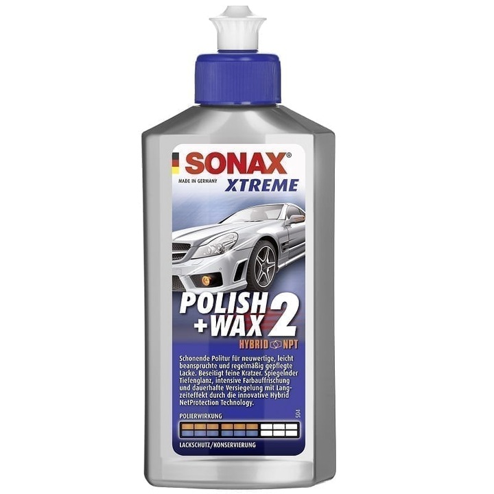Полиране и восък 2 Hybrid NPT, Sonax, 500 ml