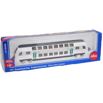 Trenulet metalic cu etaj SIKU 1791 SIKU Franta Scara 1:87 Lungime 19cm Trenulet metalic cu etaj SIKU 1791 SIKU Franta Scara 1:87 Lungime 19cm