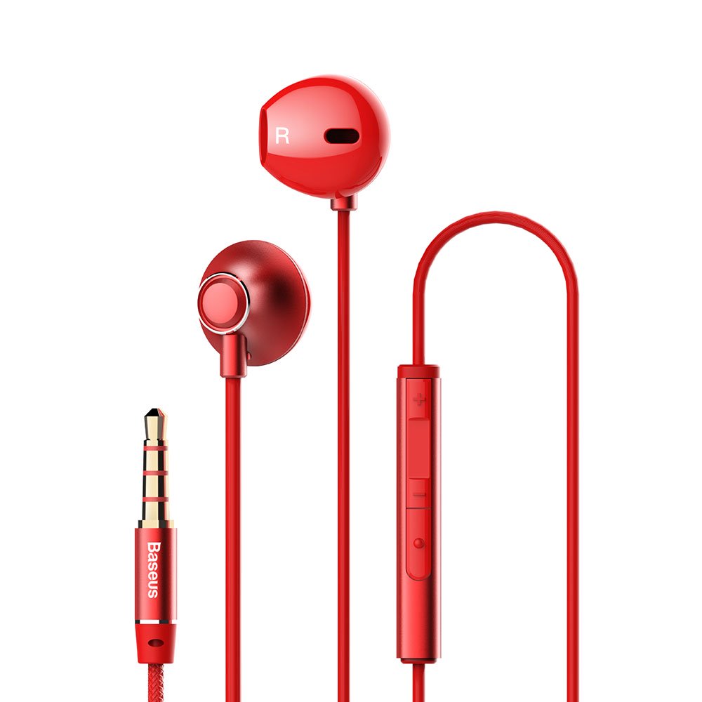 Casti Baseus Encok H06 Jack 3.5mm, in-ear, Red
