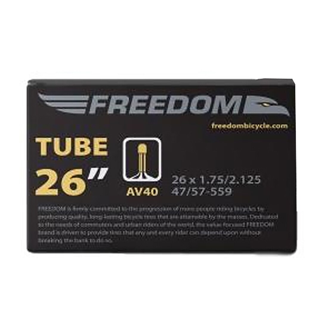 Camera bicicleta Freedom 26 x 1.75-2.125, valva Auto AV40