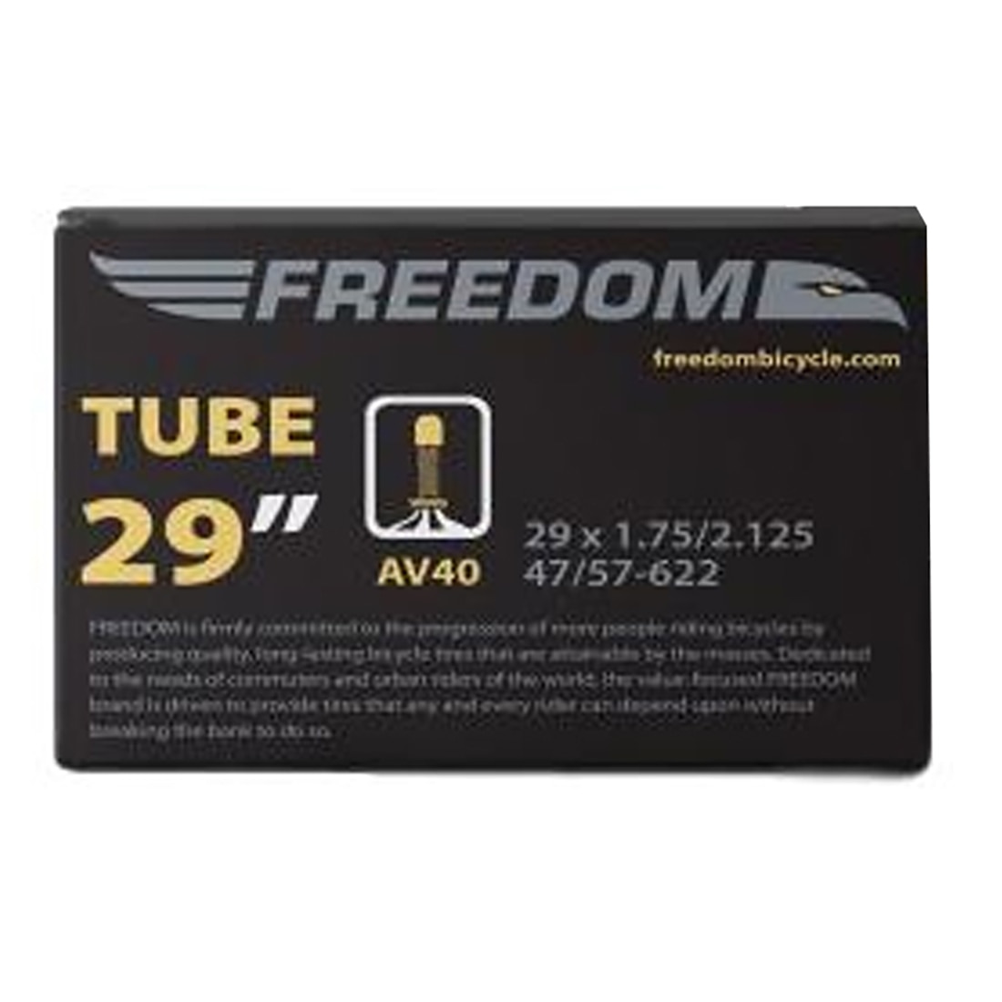 Camera bicicleta Freedom 29 x 1.75-2.125, valva Auto AV40