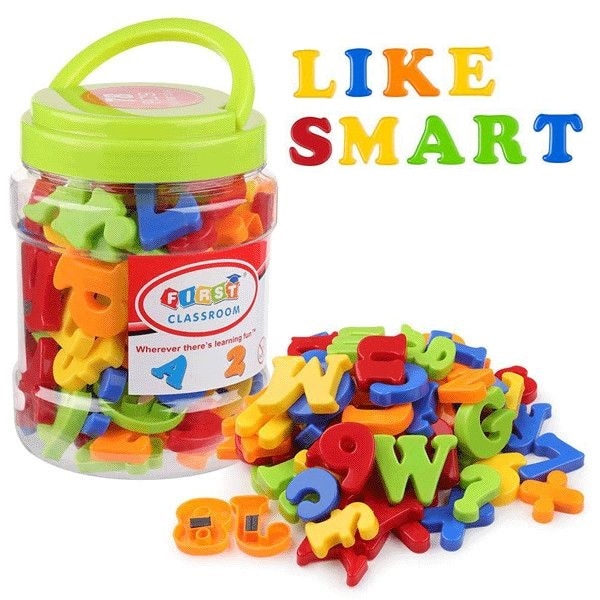 Set 78 piese magnetice non-toxice, 5 cm, cutie depozitare