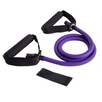 Coarda elastica pentru antrenament, 20 Kg, culoare fuxia,ideal pentru fitness, yoga, recuperare, exercitii fizice, antrenament acasa,TRX