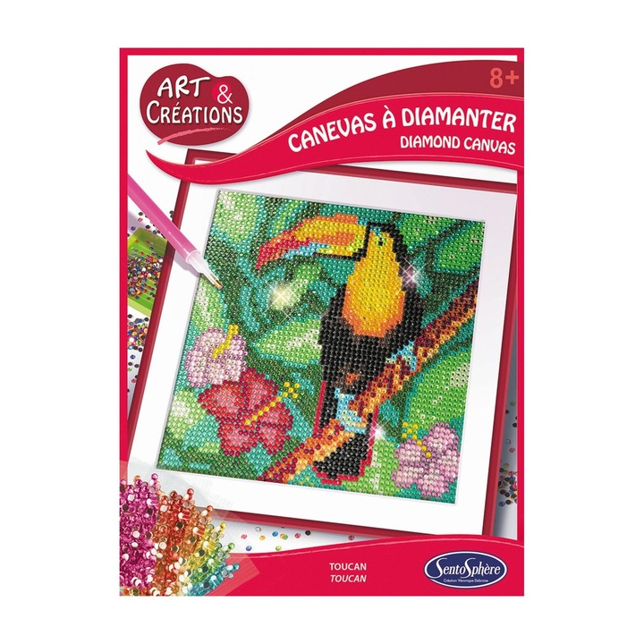 Canvas cu diamante - Tucan