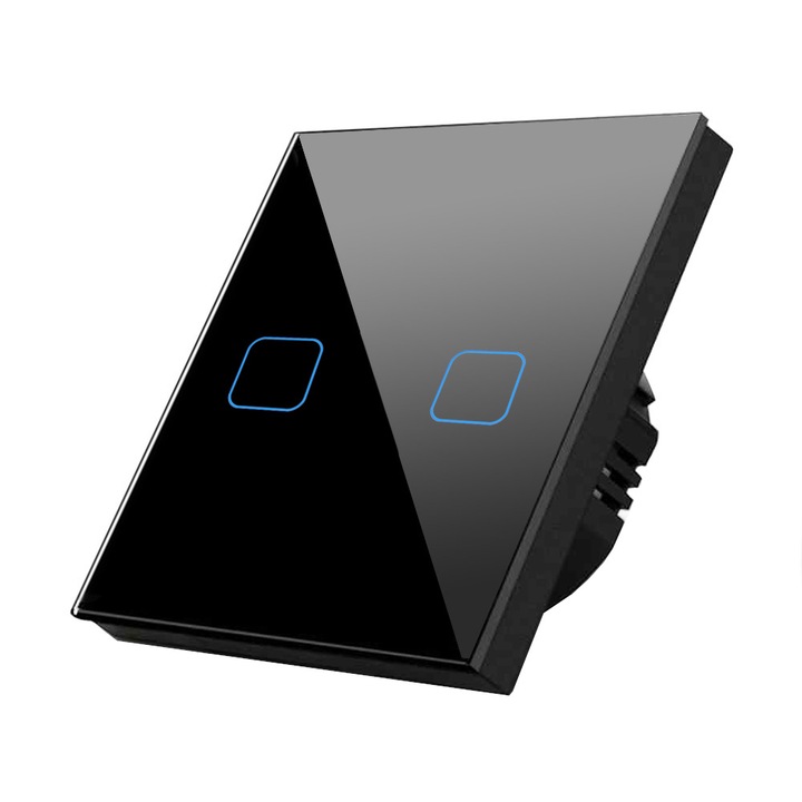 Comutator luminos tactil dublu Maclean Energy MCE703B