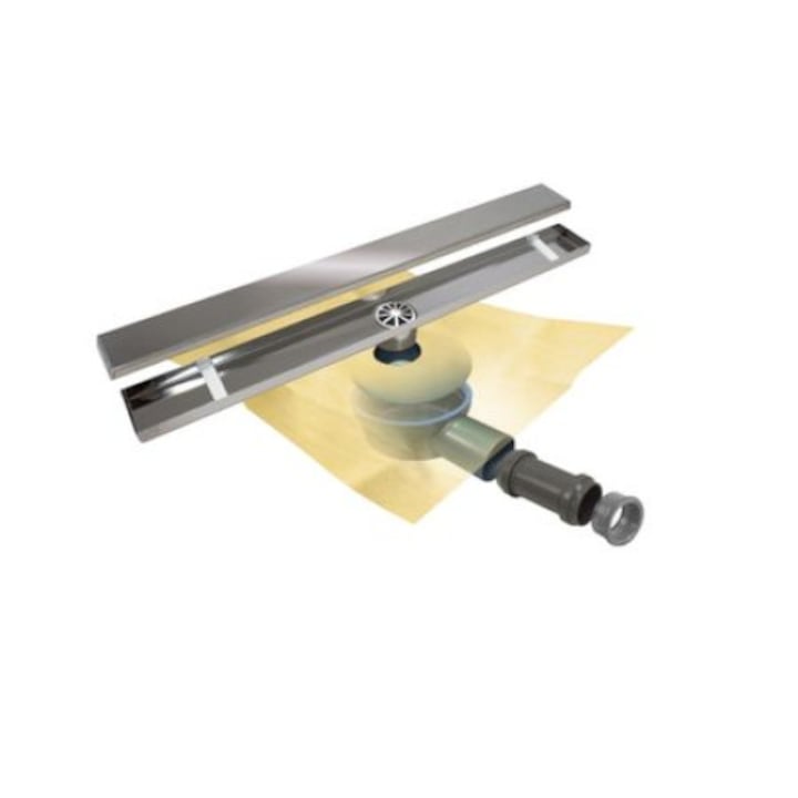 Kit rigola Basic Duo 70 + 3mp membrana hidroizolatie