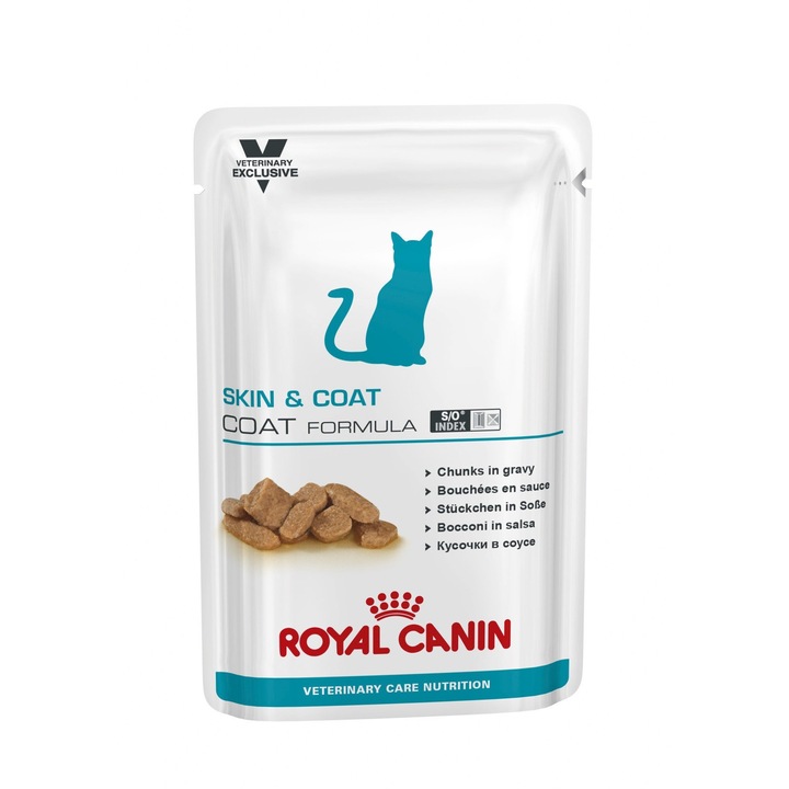 Royal Canin Skin & Coat diétás macskaeledel, tasakos, 12 x 85 g