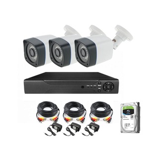 Kit Supraveghere Video 3 Camere Exterior Fullhd 2 Megapixeli 20m Night Vision Hdd 1tb Inclus Vizionare Live Telefon Mobil Dvr Emag Ro