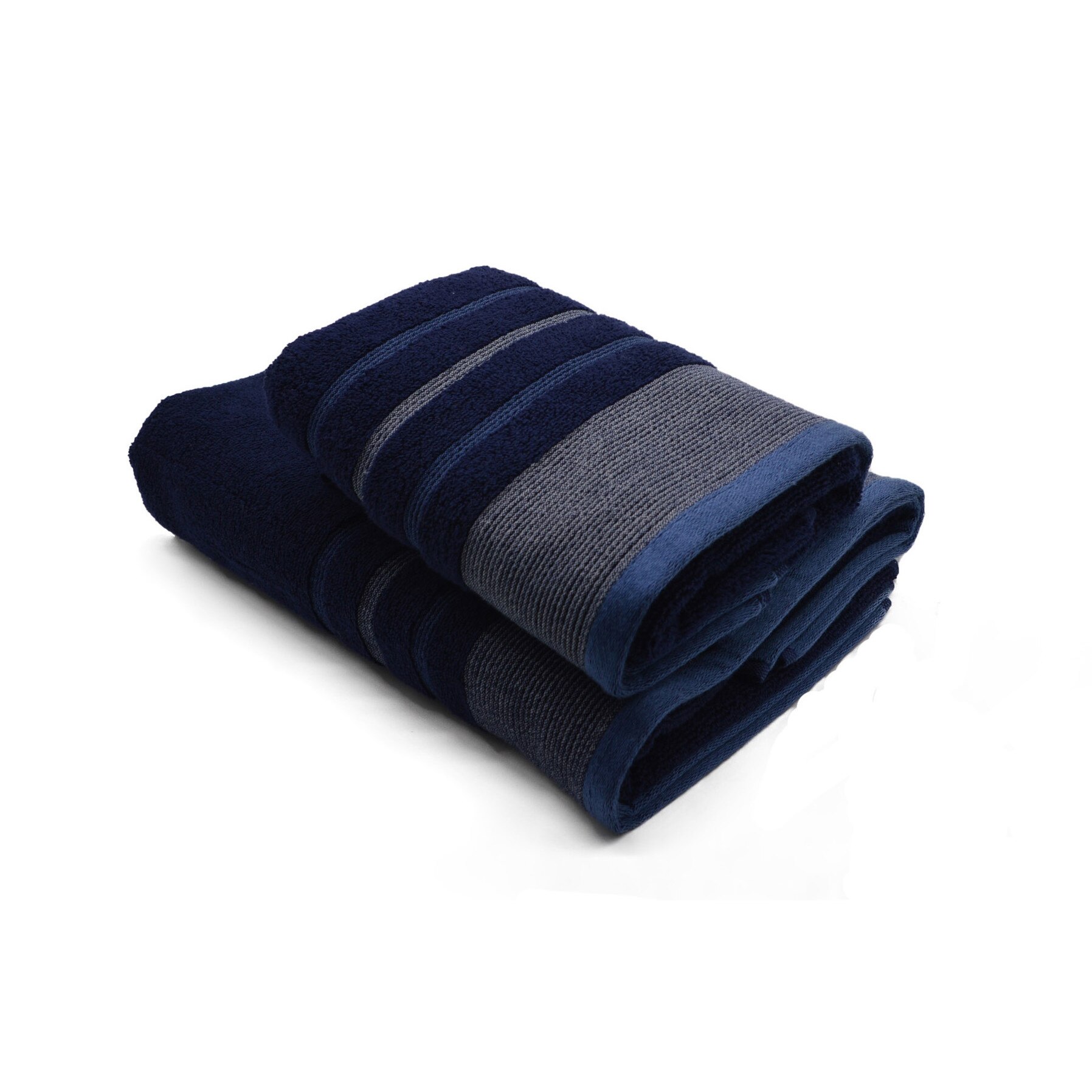 Set 2 prosoape, COZY TOWELS, Microbumbac 100%, Navy