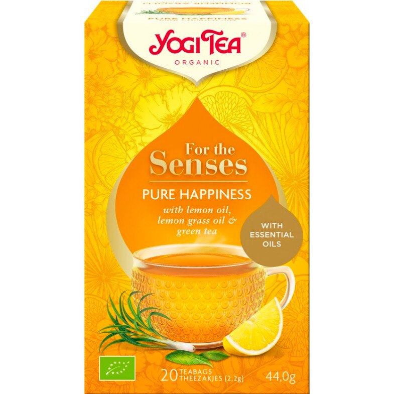 Ceai bio pentru simturi, fericire pura, Yogi Tea 44g