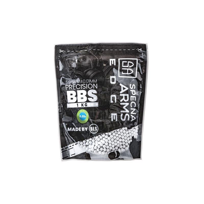 Bile Airsoft Specna Arms EDGE Biodegradabile Precision 0.32g 1kg, albe