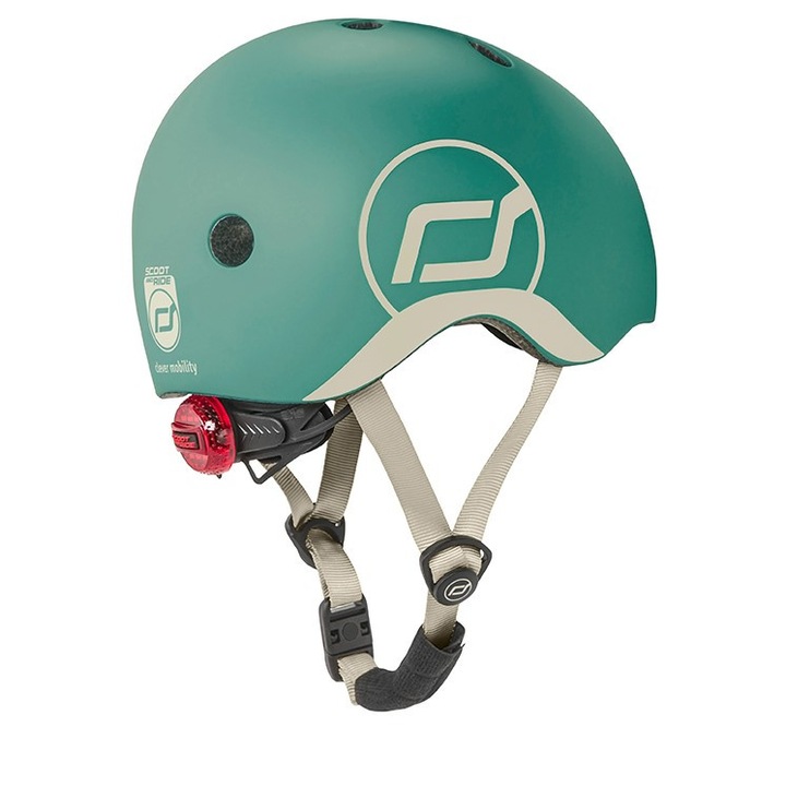 Casca de protectie pentru copii, cu sistem de reglare, Scoot & Ride Forest, XXS-S, 1 an+