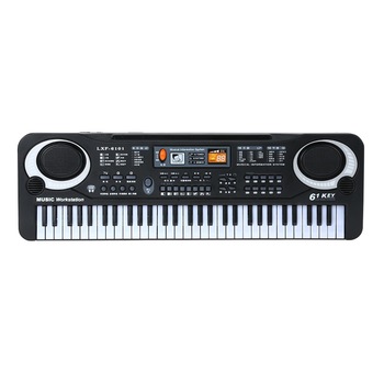Orga electronica pentru copii, 61 de clape, OEM Microfon, Negru Orga electronica pentru copii, 61 de clape, OEM Microfon, Negru