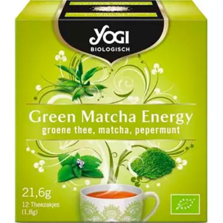 Ceai bio Green Matcha Energy, Yogi Tea 21,6g