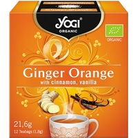 Ceai BIO cu portocale, ghimbir, scortisoara si vanilie, 12 plicuri - Yogi Tea 21,6g