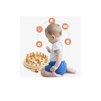 Joc de memorie, Montessori, din lemn, +3 ani Joc de memorie, Montessori, din lemn, +3 ani