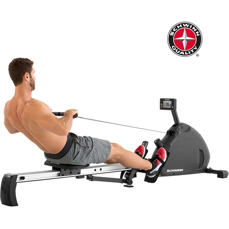 Aparat de vaslit Schwinn Crewmaster, Greutate suportata 135 Kg, Magnetic, Ecran LCD, 10 trepte de intensitate reducere Emag