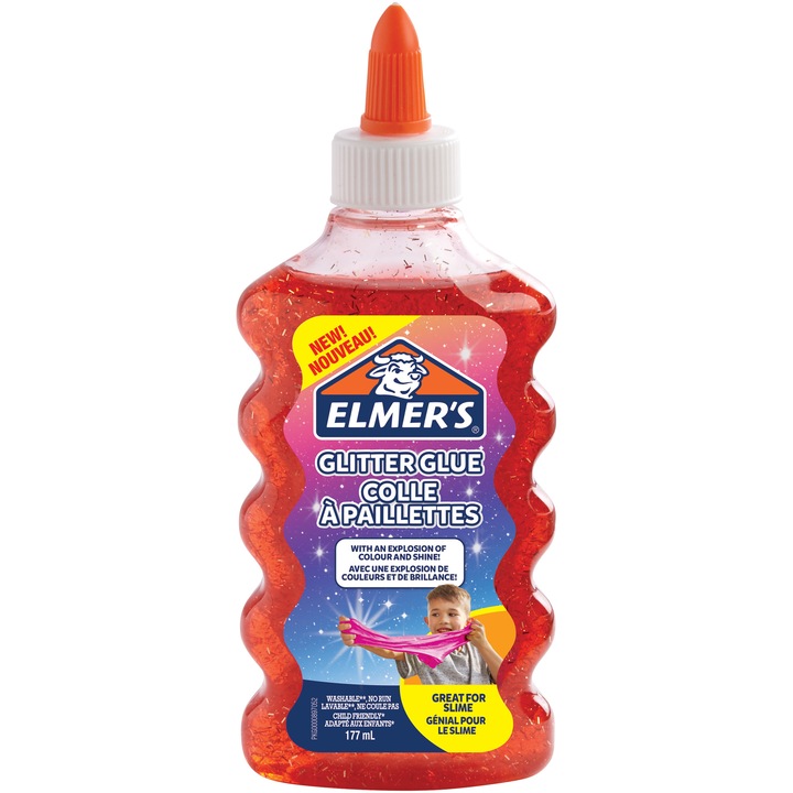 Lipici Elmers glitter red 177 ml