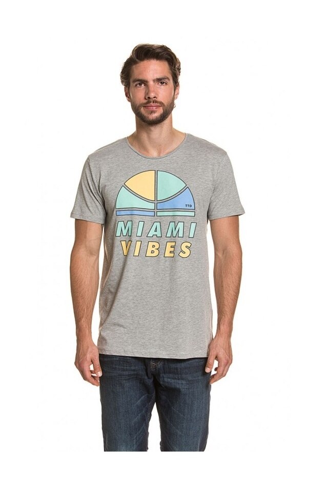 Tricou, Tom Tailor, Gri, XL