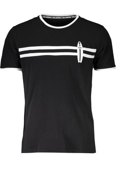 Tricou barbati cu aplicatie logo, Karl Lagerfeld, Negru Tricou barbati cu aplicatie logo, Karl Lagerfeld, Negru