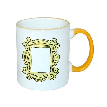 Cana cu maner galben 330ml Friends Cana cu maner galben 330ml Friends