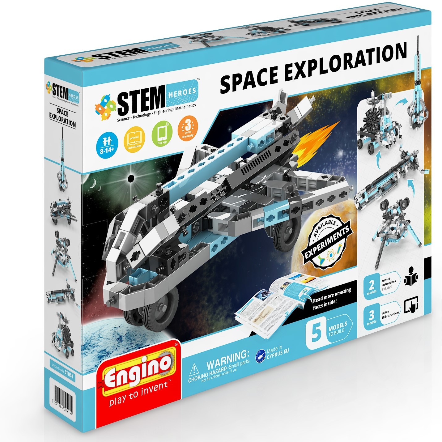 Joc de constructie creativ Engino, Eroii STEM Explorarea Spatiului