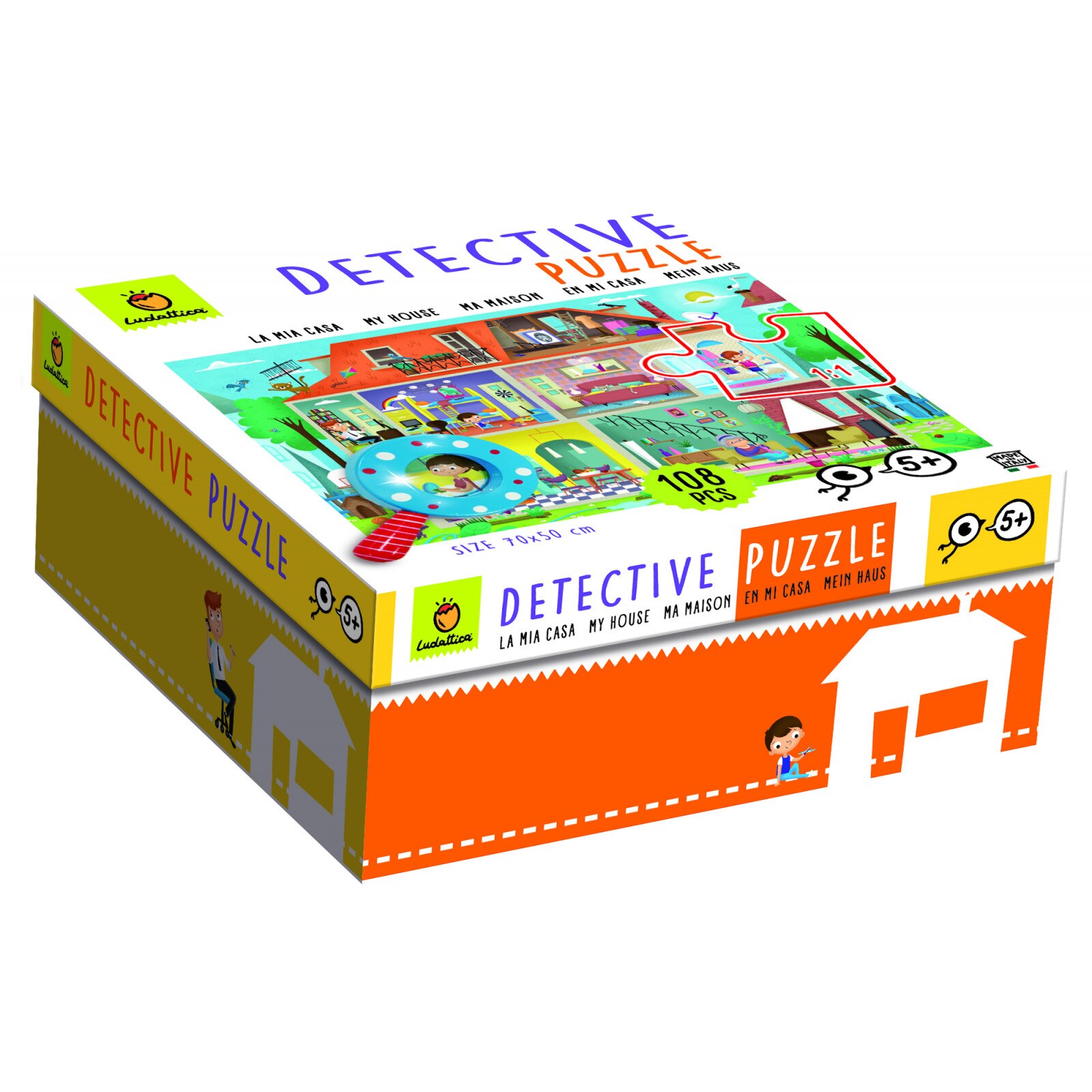 Puzzle Micul Detectiv - Casa Mea +5 Ani, 108 piese