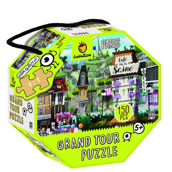 Puzzle Ocolul Pamantului - Paris +5 Ani, 150 piese Puzzle Ocolul Pamantului - Paris +5 Ani, 150 piese