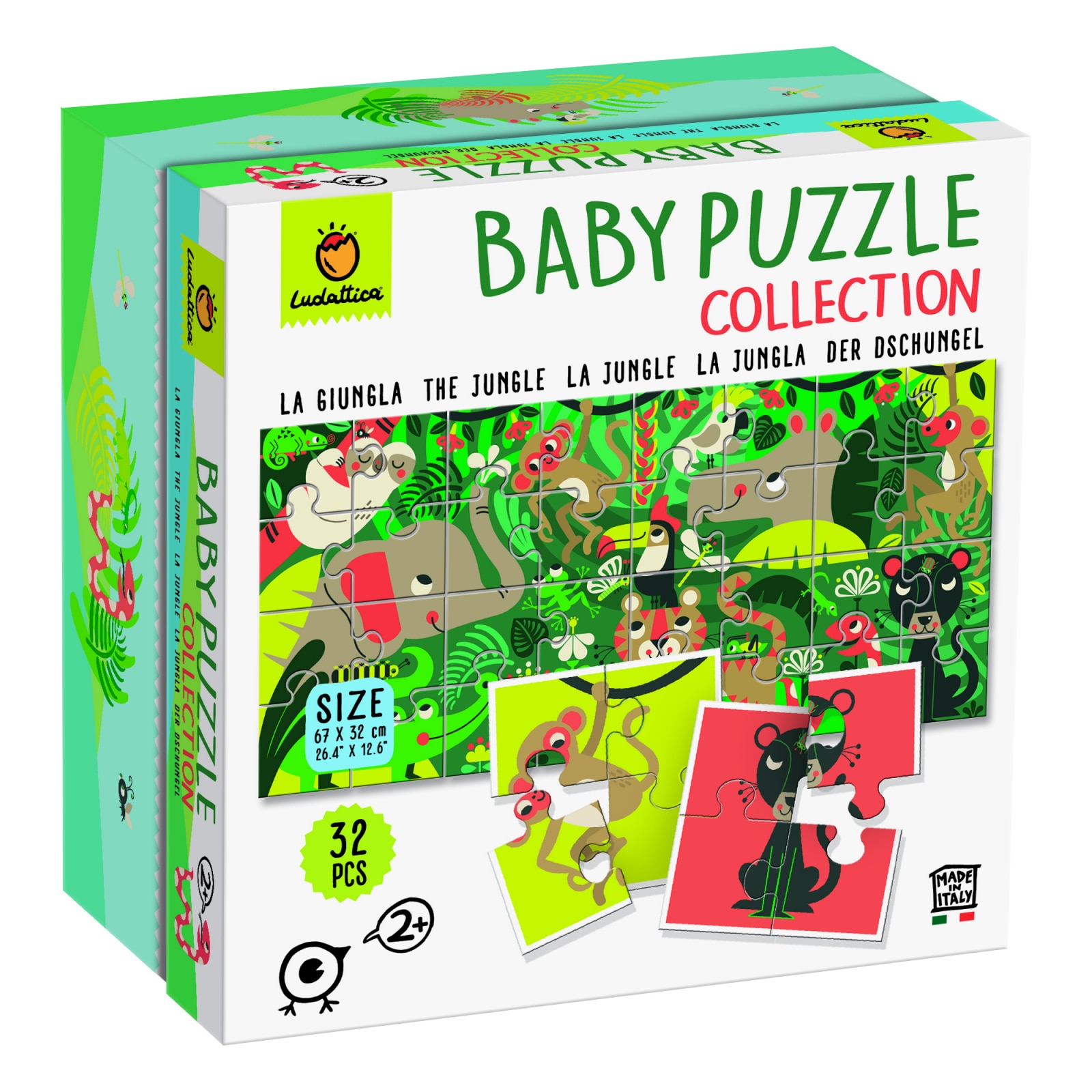 Puzzle Baby Puzzle - Jungla +2 Ani, 32 piese