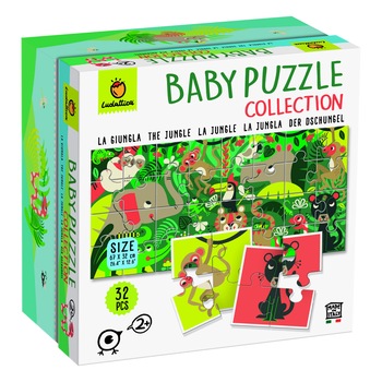 Puzzle Baby Puzzle - Jungla +2 Ani, 32 piese Puzzle Baby Puzzle - Jungla +2 Ani, 32 piese