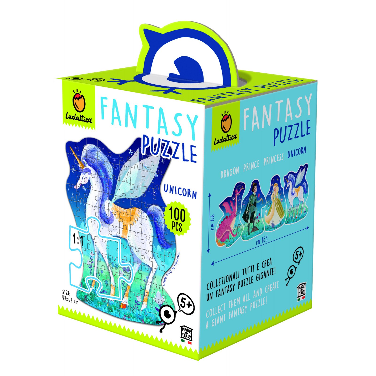 Puzzle Lumea Fantastica - Unicorn +5 Ani, 100 piese