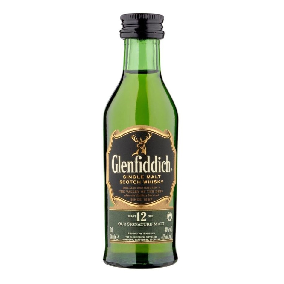 Whisky, Glenfiddich 12 ani, 0.05l