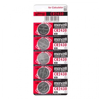 Baterie CR2430, blister 5 bucati, Maxell - 402737 Baterie CR2430, blister 5 bucati, Maxell - 402737