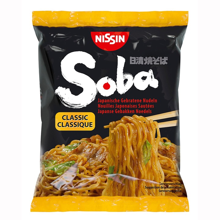 Taitei cu sos clasic Soba Nissin, 109g