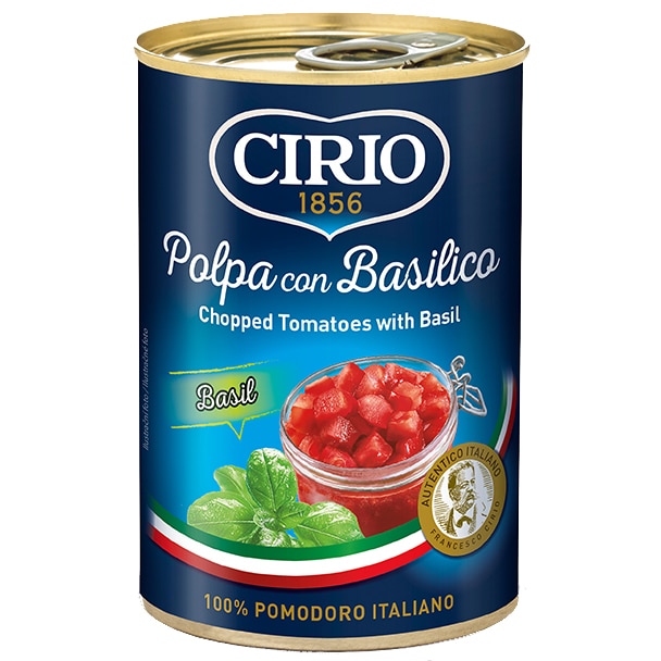 Pulpa de rosii cu busuioc Cirio, 400g
