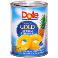 Pachet: 2 x Felii de ananas in suc tropical gold Dole, 567g