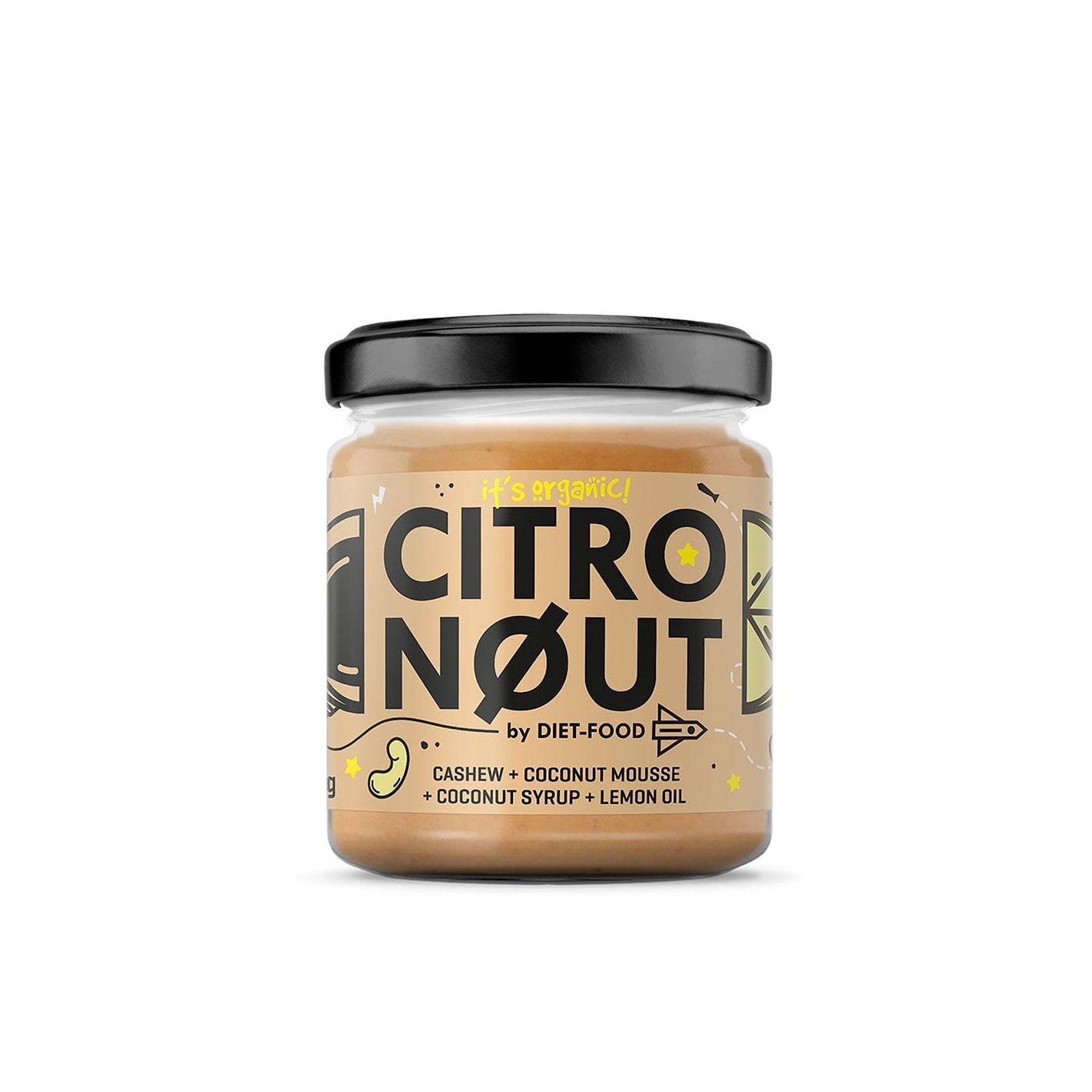 Crema de caju cu lamaie bio Citronout, Diet Food, 200g