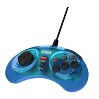 controller arcade pad cu cablu usb sega mega drive albastru pc imagen 7_0_
0