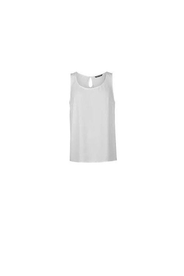 Maiou Only Lined Tank Top, Bumbac, Alb, S EU