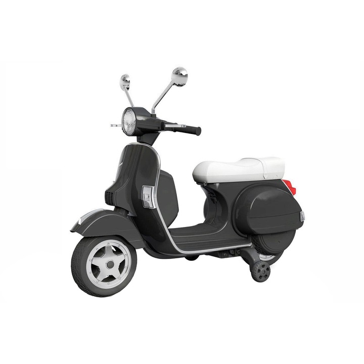 Scuter electric pentru copii Piaggio PX150 PREMIUM, culoare Negru