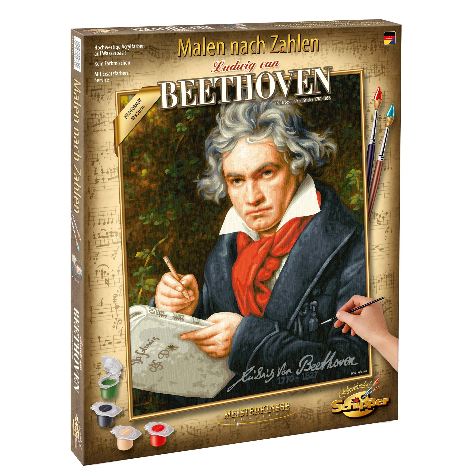 Set pictura pe numere Schipper - Ludwig van Beethoven, 40x50 cm